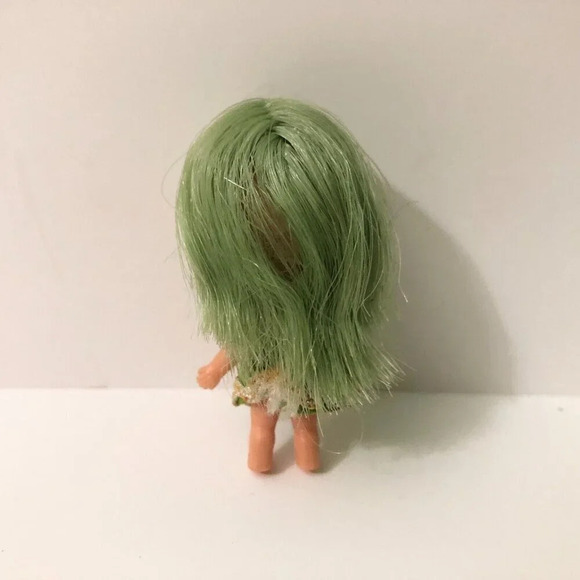 Vtg 1970s Liddle Kiddle Clone Doll Green Hair 2 Inch Tall  Hong Kong - Picture 12 of 15